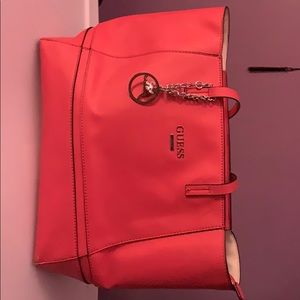 Pink Guess Tote Purse